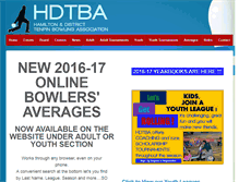 Tablet Screenshot of hamiltonbowling.org